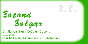 botond bolgar business card
